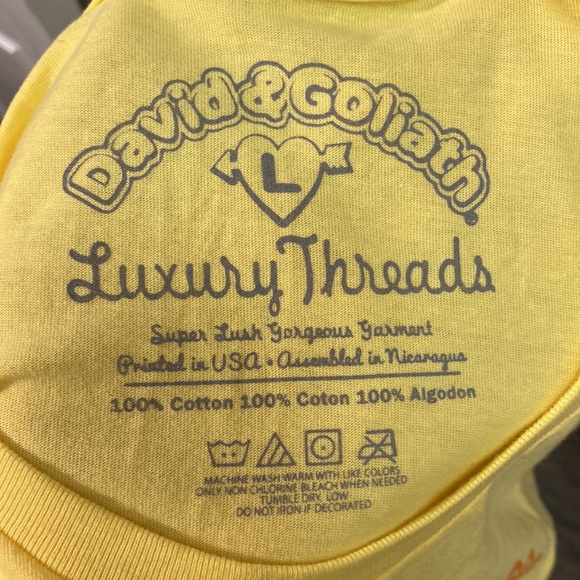 NWT David & Goliath Hanukkah Menorah Holiday Baby Tee Women’s Large - Picture 11 of 11